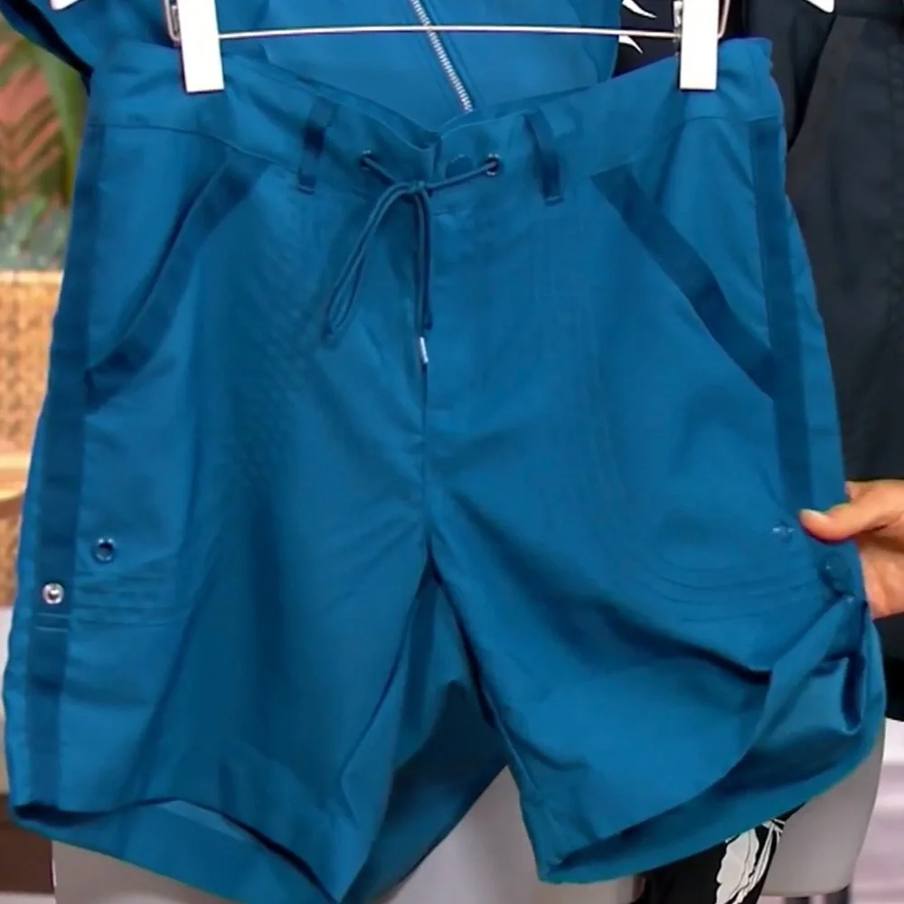 NWT Jantzen Cap Sleeve Swimsuit with Matching Board Shorts Rockin Moroccan 18W - Picture 7 of 12